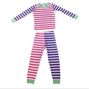 Hanna Andersson Girls Sz 6 Stripped Pajamas